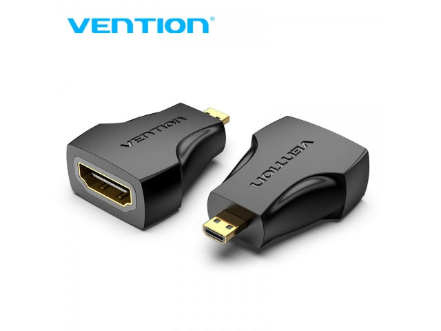 Adaptador Micro HDMI a HDMI Macho/Hembra / Negro