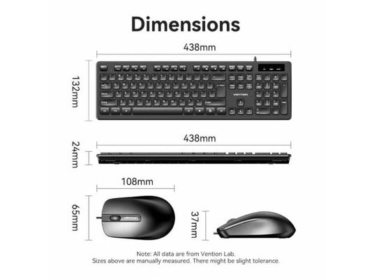 Combo Teclado y Mouse Inalámbrico + Mouse Pad Negro
