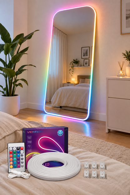 Tira de Luces LED Neon Silicona 5mts