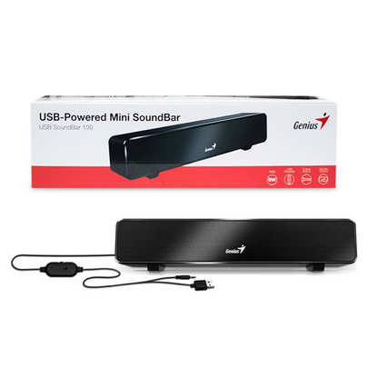 Parlante Soundbar 100 6W USB Negro Genius