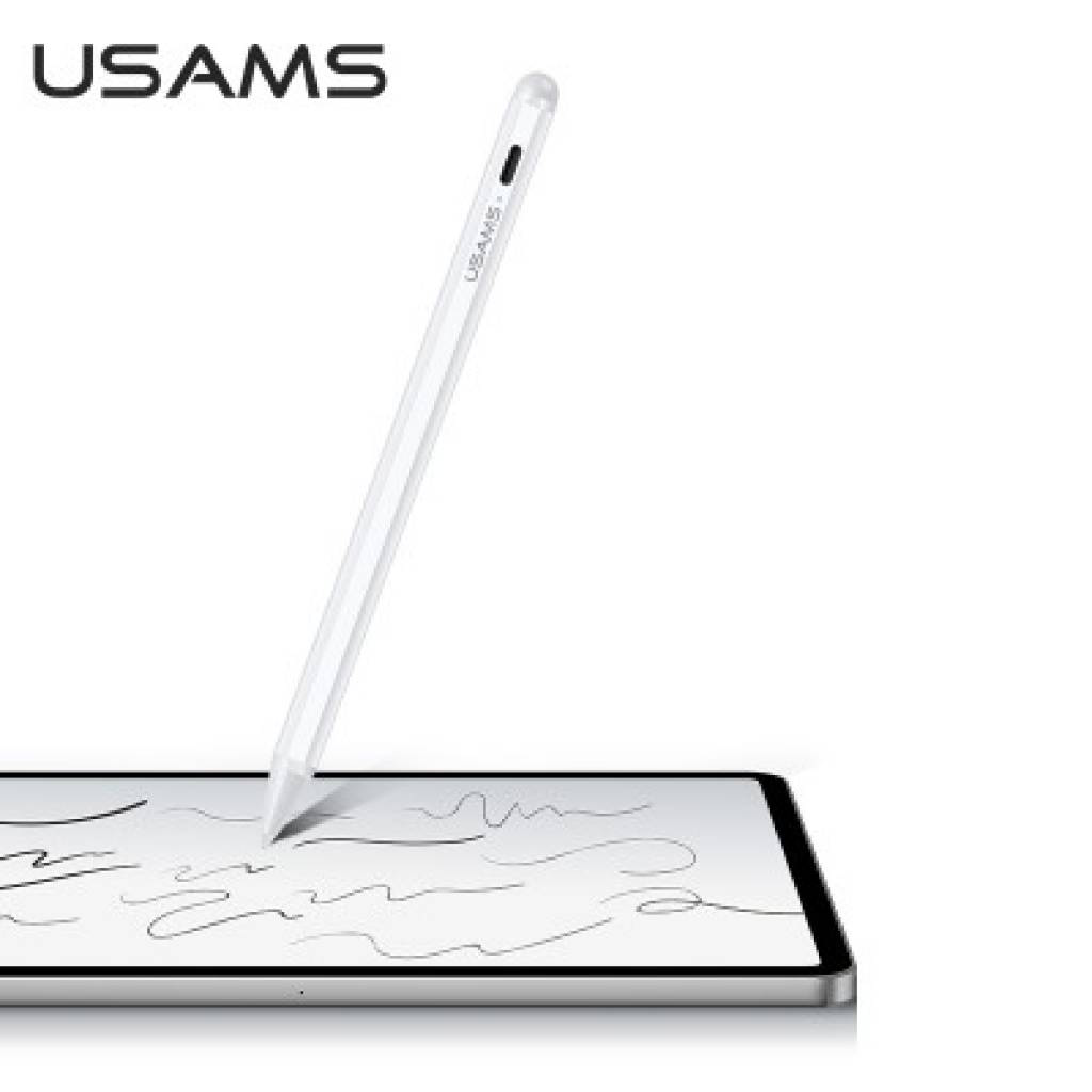 Lápiz capacitivo activo recargable Símil Apple Pen Blanco USAMS