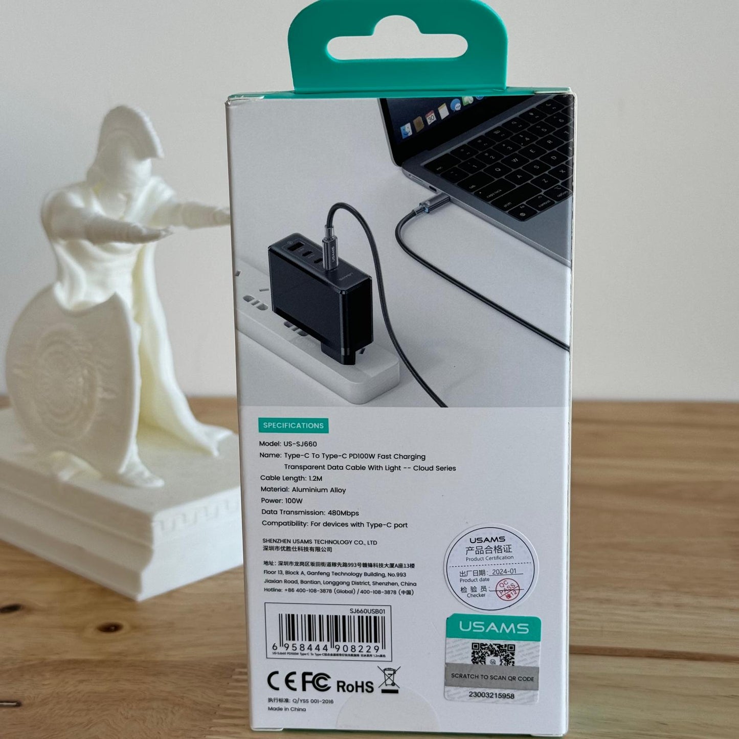 Cable de carga usb C ultra rápido