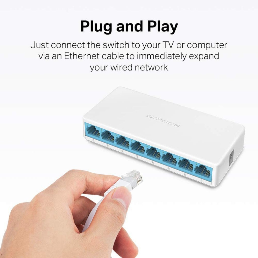 Switch MS108 8 Puertos 10/100Mbps Mercusys