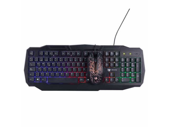 Combo Gamer XZZ-CO-01 Teclado y Mouse RGB USB X-Lizzard