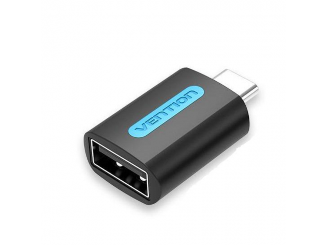Adaptador USB-C a USB OTG 3.0 Macho/Hembra / Negro
