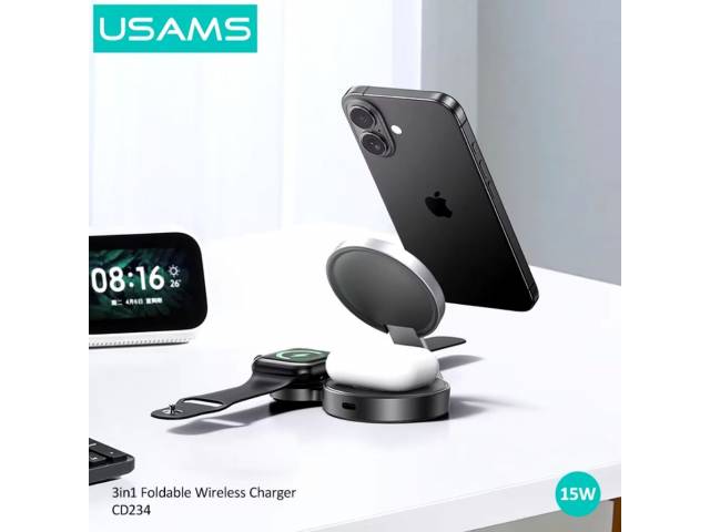 Cargador Inalámbrico 15W 3 en 1