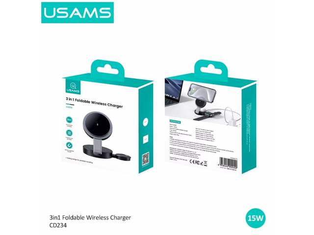 Cargador Inalámbrico 15W 3 en 1